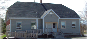 Front of building with accessible entrance